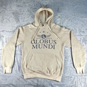 Harry Potter Globus Mundi Travel Agent Hoodie Size Small Universal Studios Blend